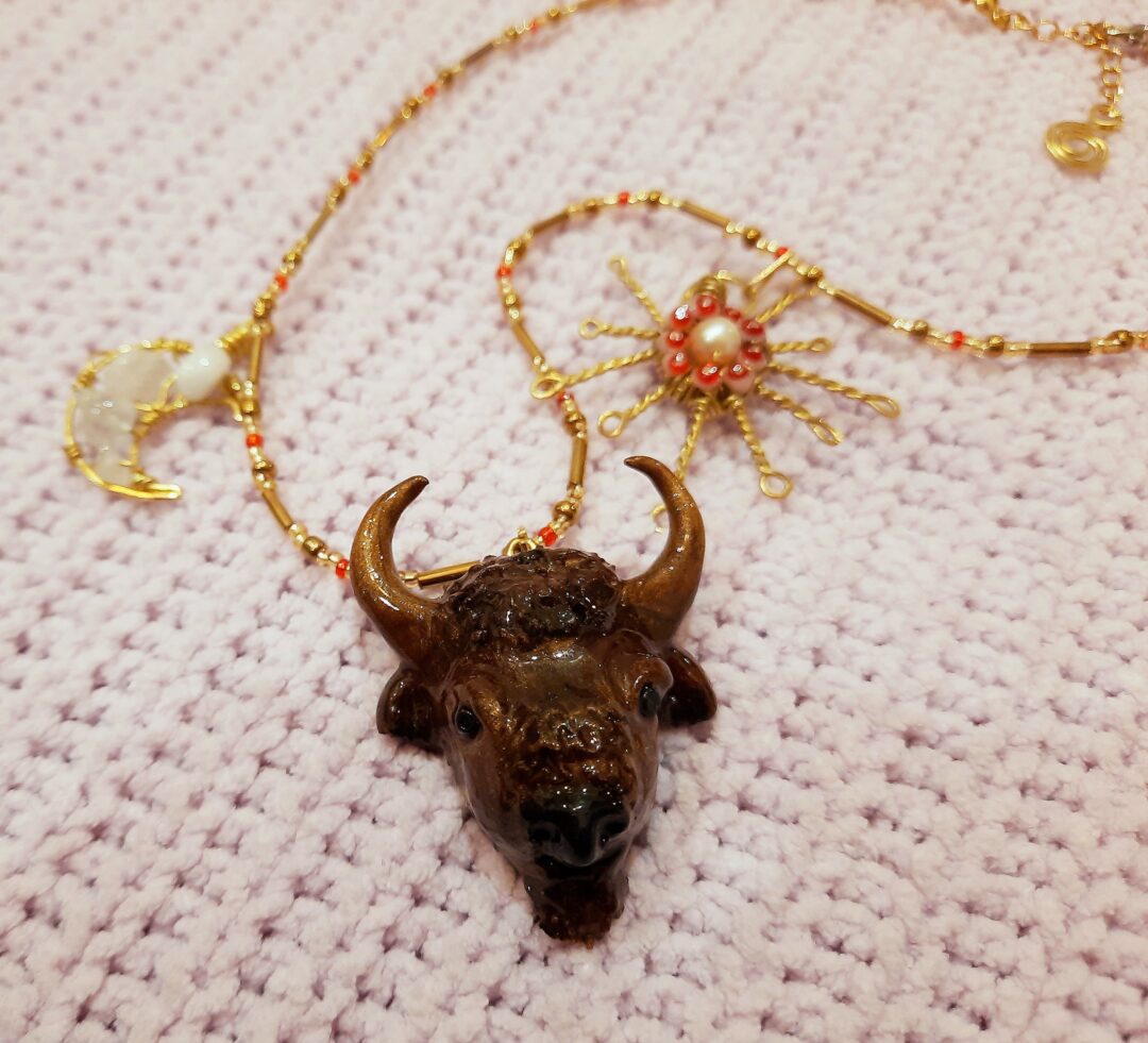 Żubr_biżuteria handmade