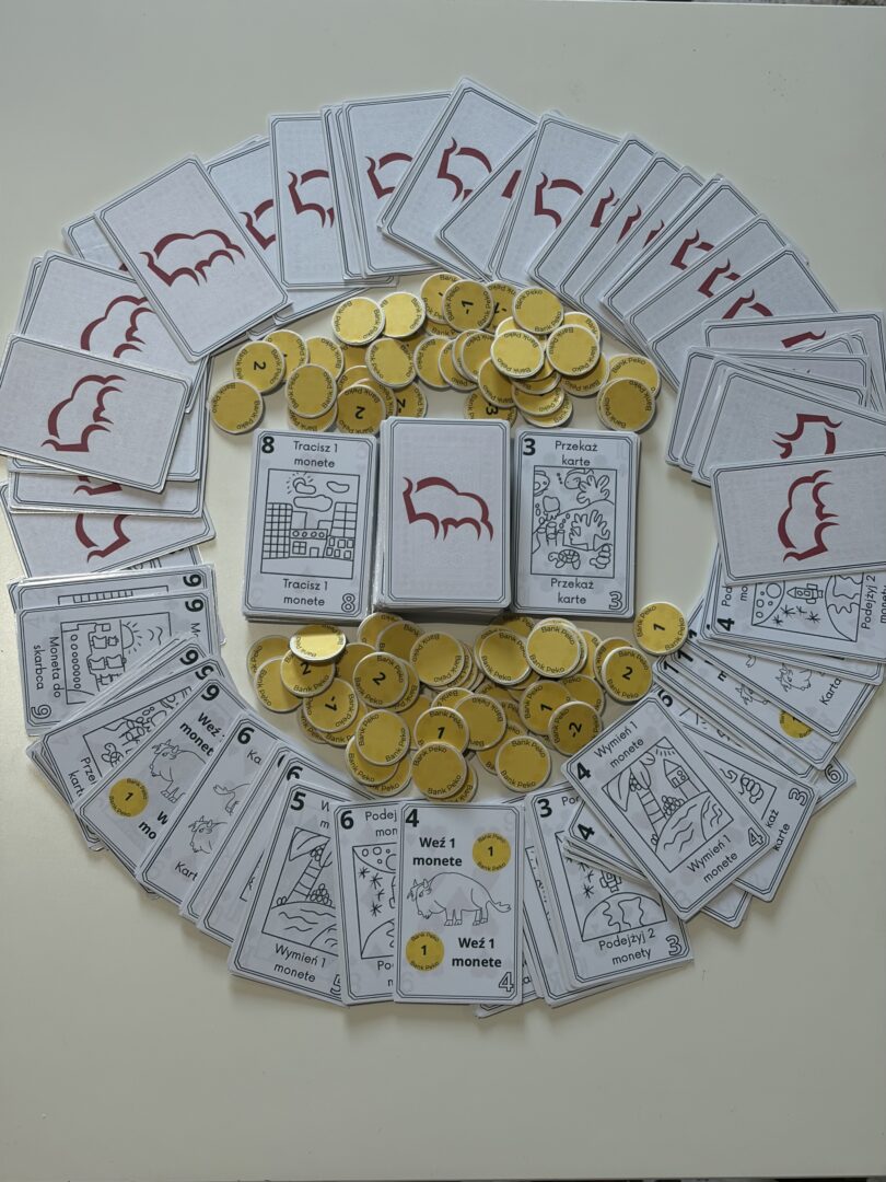 Gra karciana Żubrowy wyścig-wielkie polowanie na monety