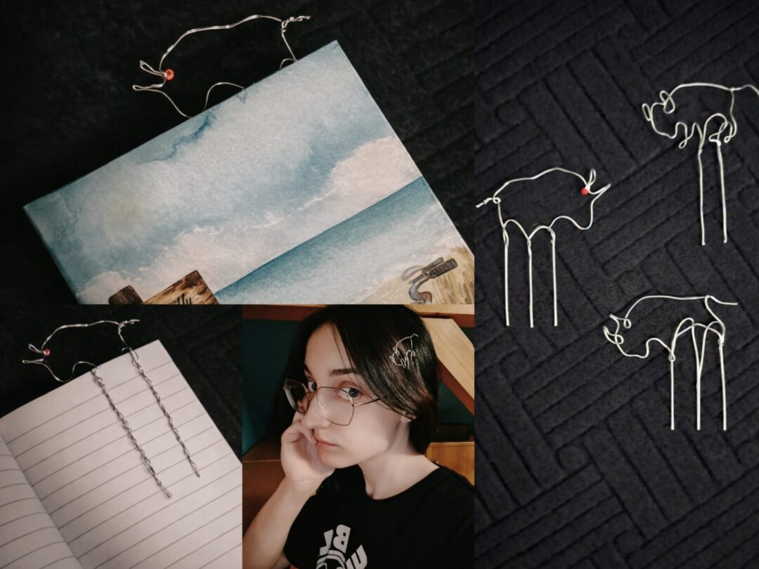 Projekt biżuterii biznesowej 4w1 dla klientów Pekao: spinacz, zakładka, wsuwka i szpila.