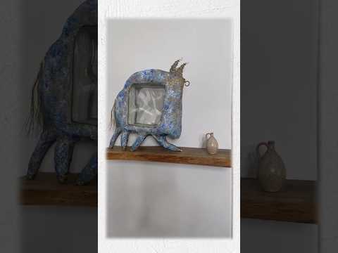 Żubr z papier- mache