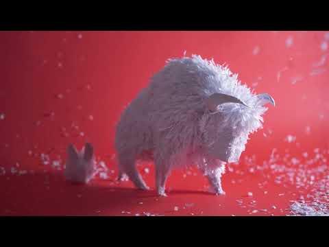 żubr w obliczu zamieci