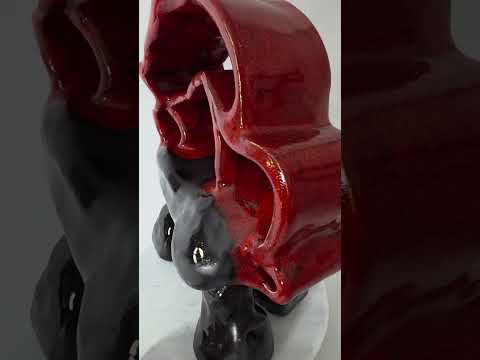 Ognisty ceramiczny żubr