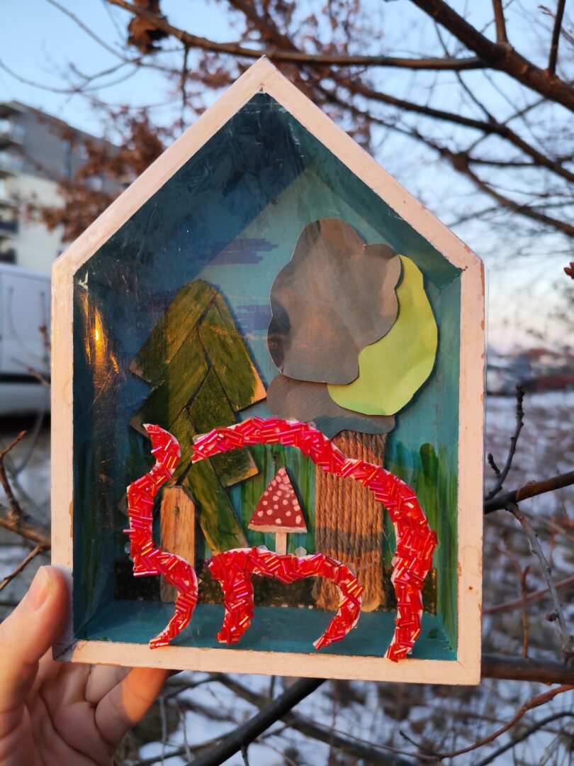 "Skarbonka" z Żubrem i kawałkiem lasu:)